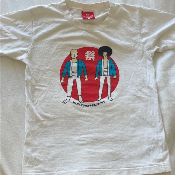 Vintage Hanakuma Factory Graphic T-Shirt – Japanese Streetwear Uchu Hyakka - Picture 1 of 4